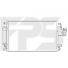 Радіатор кондиціонера (Конденсер) Hyundai Tucson '04 -13 / Kia Sportage '04 -10 (AVA) FP 32 K305