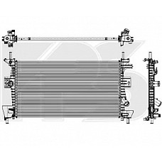 Радіатор охолодження Ford C-Max '2010- (FPS)