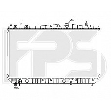 Радіатор охолодження Chevrolet Tacuma (NRF) FP 17 A701