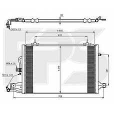 Радіатор кондиціонера (Конденсер) Audi / Skoda / Seat / VW (NISSENS) FP 12 K178