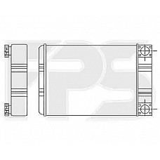 Радіатор опалювача Mercedes C-Class W203, CLK W209 (AVA)