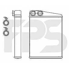 Радіатор опалювача Mercedes ML-Class W164, GL-Class W164 (05-11) (AVA)