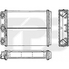 Радіатор опалювача Mercedes W124 E-Class (FPS)