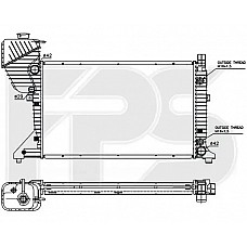 Радіатор охолодження Mercedes-Benz Sprinter (FPS) FP 46 A1032