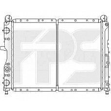 Радіатор охолодження Fiat Tempra '1990-1997 (FPS) хутро. збірка