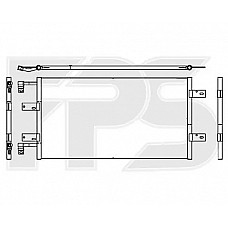 Радіатор кондиціонера (Конденсер) Renault Trafic, Opel Vivaro, Nissan Primastar (02-07) 2.5 - NRF