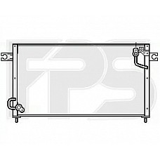 Радіатор кондиціонера (Конденсер) Mitsubishi Pajero II (AVA) FP 48 K414