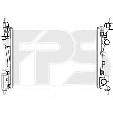 Радіатор охолодження Opel Corsa D '2007-2011 (FPS) хутро. збірка