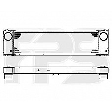 Интеркулер (кульок) Mercedes (NISSENS) FP 46 T87