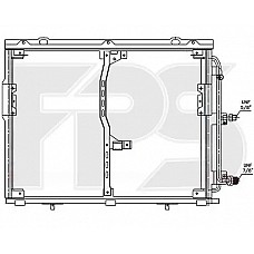 Радіатор кондиціонера (Конденсер) Mercedes-Benz S-class W140 (NRF) FP 46 K105