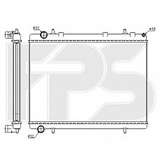 Радіатор охолодження Citroen C4 / Peugeot 307 (FPS) FP 20 A1442-P