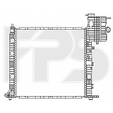 Радіатор охолодження Mercedes-Benz Vito W638 (FPS) FP 46 A1027