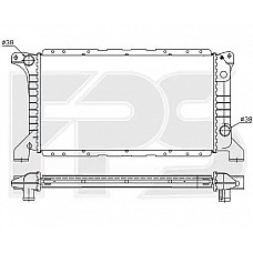 Радіатор охолодження Ford Transit (FPS) хутро. збірка