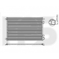 Радіатор кондиціонера (Конденсер) Renault Megane II (AVA) FP 56 K164