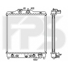 Радіатор охолодження Honda Civic / CRX (FPS) FP 30 A582