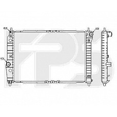 Радіатор охолодження Chevrolet Aveo 2004-2006 SDN / HB (T200) (FPS)