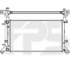 Радіатор охолодження VW LT II '1996-2005 (FPS) хутро. збірка