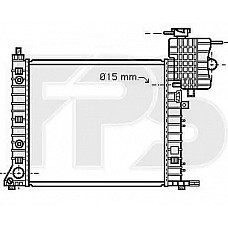 Радіатор охолодження Mercedes Vito / V-CLASS 1996-2002 (Nissens)
