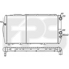 Радіатор охолодження Audi 100/200 1982-1991 (Nissens)