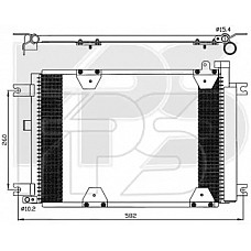 Радіатор кондиціонера (Конденсер) Suzuki Vitara (AVA) FP 68 K18