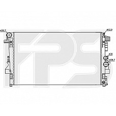Радіатор охолодження Mercedes-Benz Vito W639 (FPS) хутро. збірка