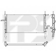 Радіатор охолодження Ford Transit (AVA) FP 28 A841