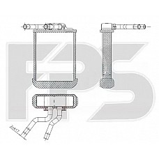 Радіатор опалювача Mercedes-Benz M-class W163 (Nissens) FP 46 N141