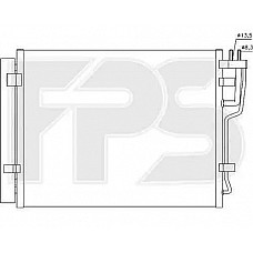 Радіатор кондиціонера (Конденсер) Hyundai / Kia (NISSENS) FP 32 K170