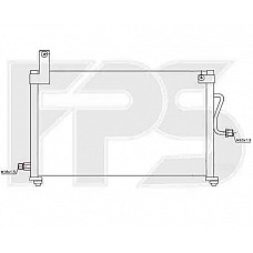 Радіатор кондиціонера (Конденсер) Daewoo Matiz 2001- (M150) (Nissens)