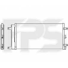 Радіатор кондиціонера (Конденсер) Fiat Doblo 2005-2009 (Nissens)