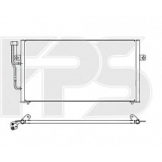 Радіатор кондиціонера (Конденсер) Mitsubishi Carisma / Volvo S40 I (Nissens) FP 48 K241