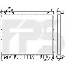 Радіатор охолодження Ssangyong (Nissens) FP 66 A1424