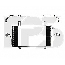 Радіатор кондиціонера (Конденсер) Renault Master II / Opel Movano (Nissens) FP 56 K168