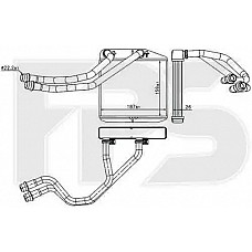 Радіатор опалення Fiat Doblo, Opel Combo c 2010 года (FPS)