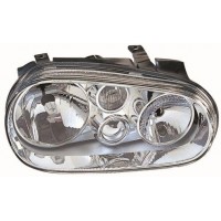 Фара правая VW GOLF IV хромована механічний / електрокоректор (DEPO). 441-1130R-LD-EM