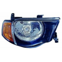 Фара правая Mitsubishi L 200 05- електрокоректор жовтий поворот (DEPO). 214-1180R-LD-EM