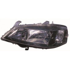 Фара ліва Opel Astra G електрокоректор чорний рант (DEPO). 442-1116L-LDEM2