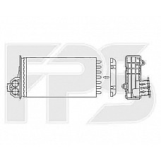 Радіатор опалювача Peugeot 206 1998-2009 (FPS)