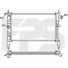 Радіатор охолодження Opel Astra F 1991-1997 (FPS)