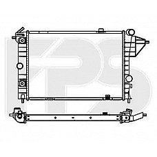 Радіатор охолодження Opel Vectra A 1.7D, автомат, без конд. 1988-1995 (FPS)