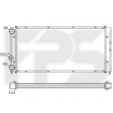 Радіатор охолодження VW Passat B4 (AVA) FP 74 A1203