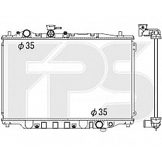 Радіатор охолодження Mazda 626 GD (FPS) FP 44 A1271