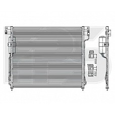 Радіатор кондиціонера (Конденсер) Nissan Pathfinder / Navara (NRF) FP 50 K352