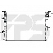 Радіатор охолодження Renault Megane III (NRF) FP 56 A396