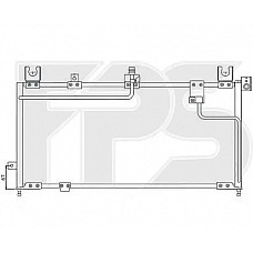 Радіатор кондиціонера (Конденсер) Mazda 323 1995-1998 C (BA) (Nissens)