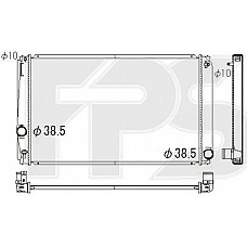 Радіатор охолодження Toyota Rav4 (NRF) FP 70 A1320