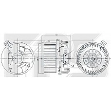 Вентилятор пічки Renault / Dacia (Nissens) FP 56 W0357-X
