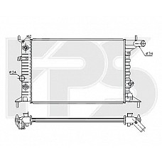 Радіатор охолодження Opel Vectra B (FPS) FP 52 A281