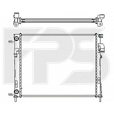 Радіатор охолодження Opel Vivaro / Renault Trafic / Nissan Primastar (FPS) FP 52 A981-P