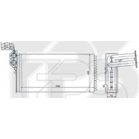 Радіатор опалювача VW LT 96-05, Mercedes Sprinter 96-05 (Nissens)